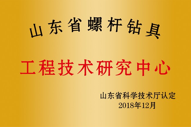 山东省螺杆钻具工程技术研究中心